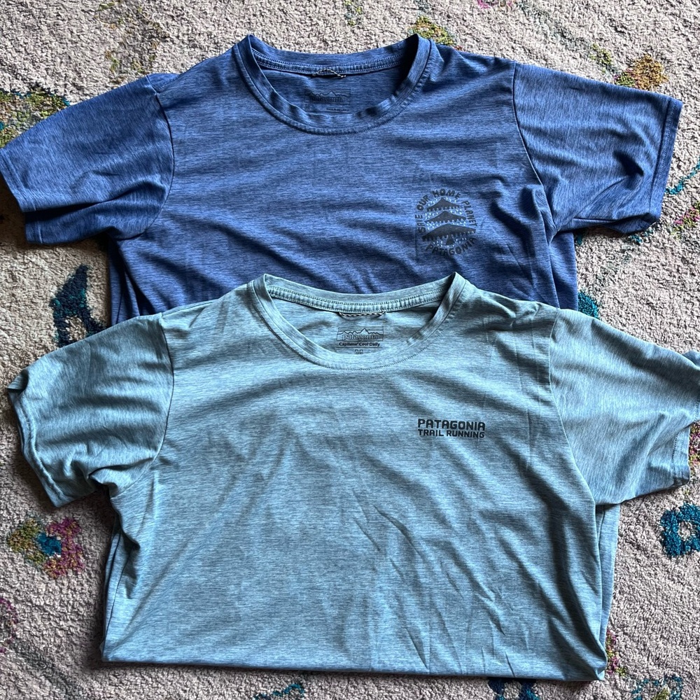 Lot of 2 Patagonia Running shirts